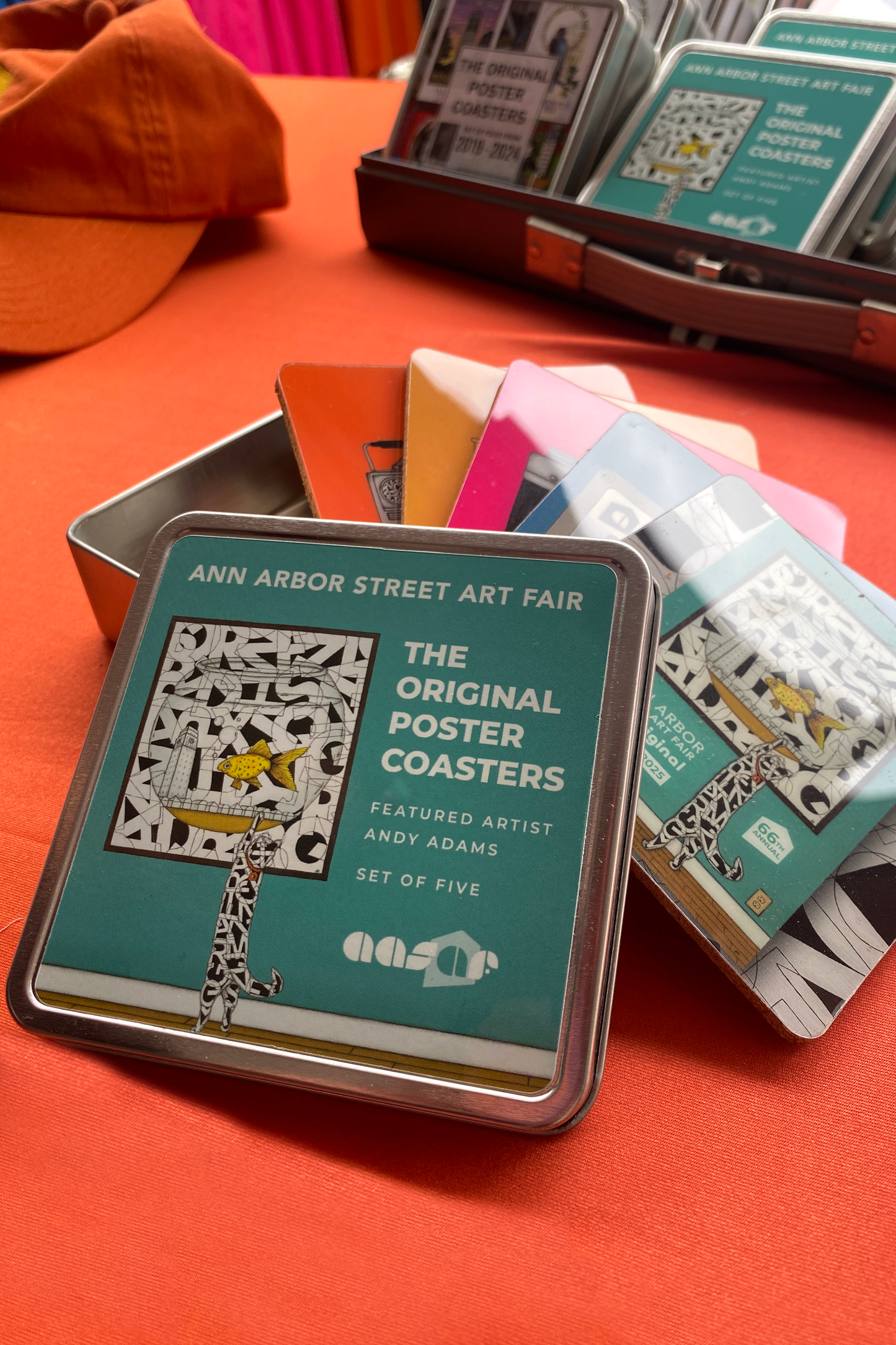 2025 Poster Coasters (set of 5) - Featured Artist Andy Adams