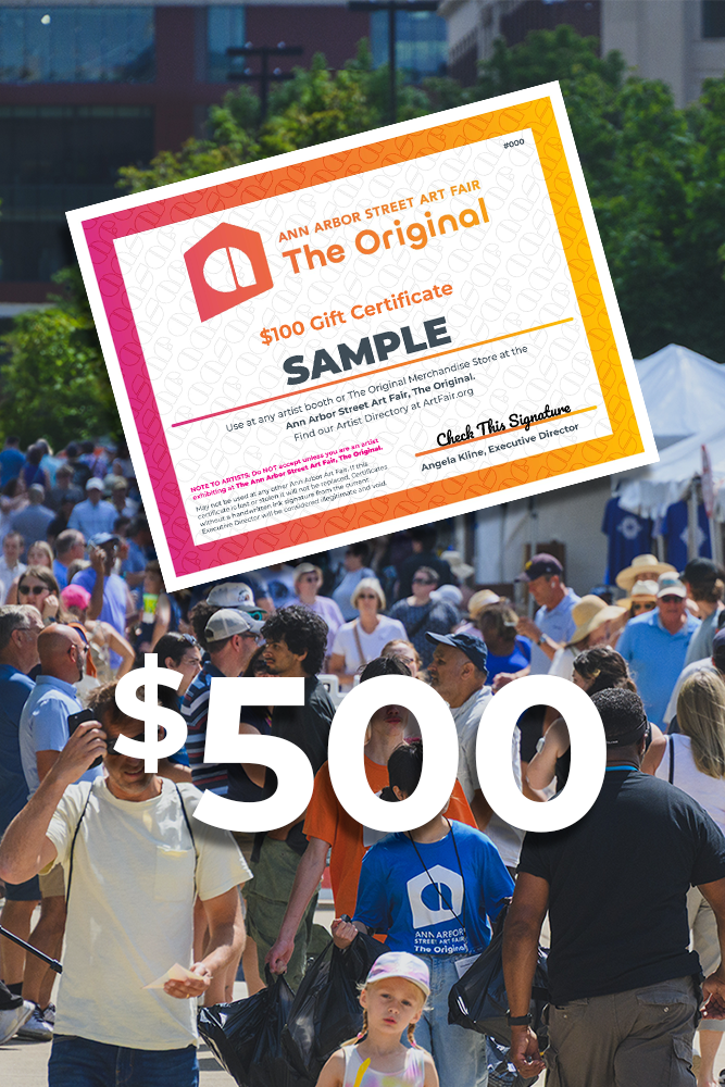 $500 AASAF Gift Certificates - Use at the Fair!
